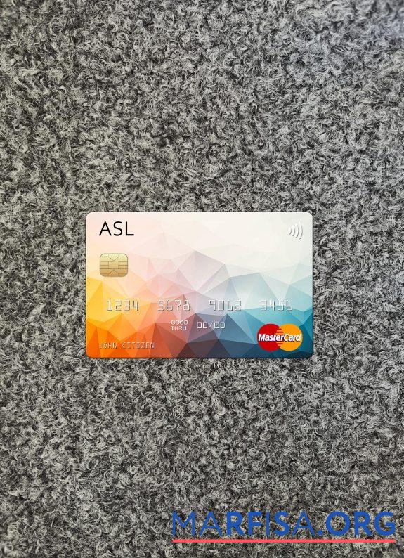 Realistic Australia Australian Settlements Limited (ASL) mastercard photolook front download for verification